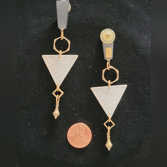 EFFEX 80s vintage earrings - Picture 2 of 3